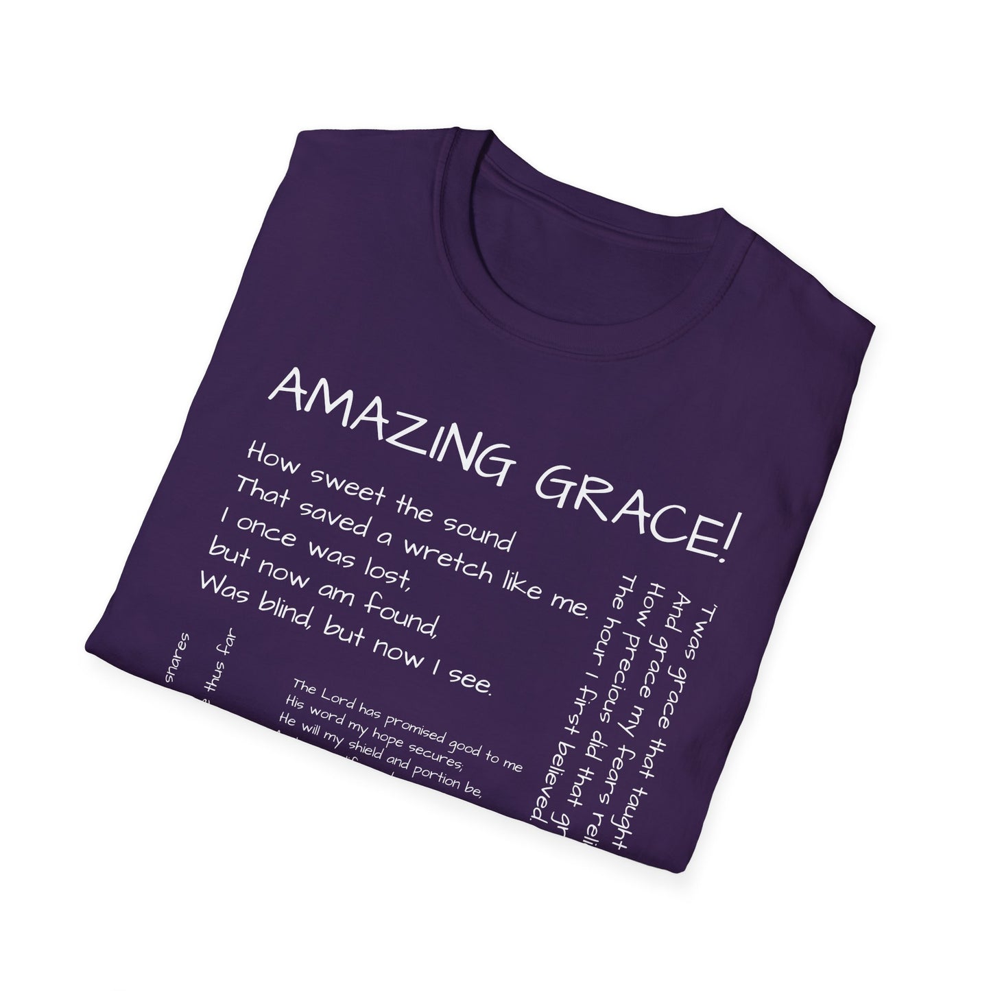 AMAZING GRACE lyrics tee