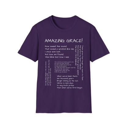 AMAZING GRACE lyrics tee