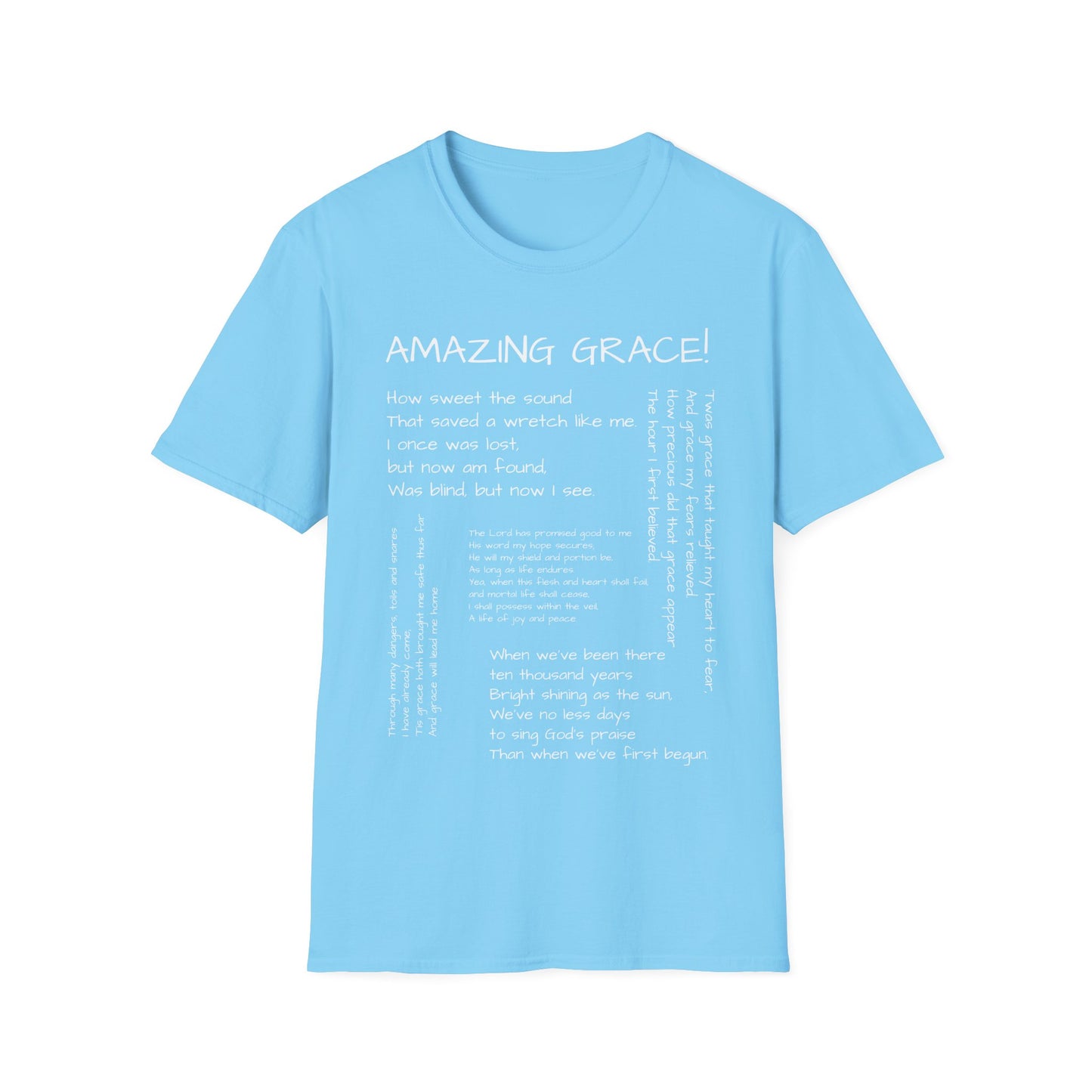 AMAZING GRACE lyrics tee