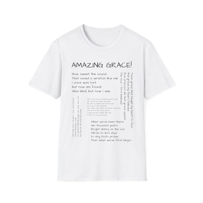 AMAZING GRACE lyrics tee