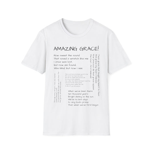 AMAZING GRACE lyrics tee