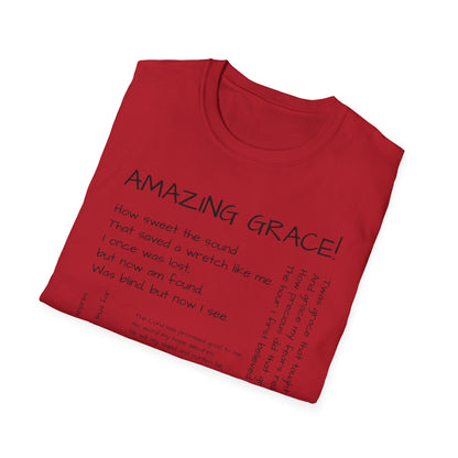 AMAZING GRACE lyrics tee